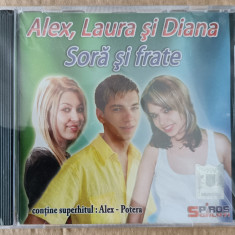 Alex , Laura și Diana - Soră și Frate , cd cu muzică de petrecere și manele