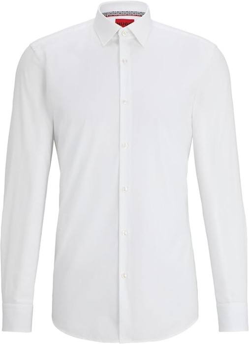 Camasa cu maneca lunga pentru barbati HUGO Koey Slim fit, alb, 39 - OUTLET