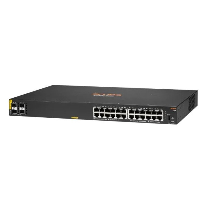 HPE Aruba Networking CX 6100 24G Class4 PoE 4SFP+ 370W