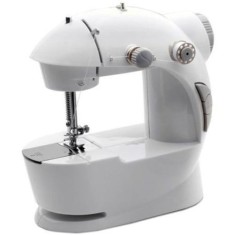 Mini masina de cusut XL 20 cm, portabila pe baterii premium, iluminare si design ergonomic, accesorii incluse, by Urban Trends &reg;