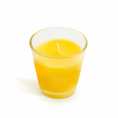 Sticlă cu lumânare parfumată Citronella - 6,5 x 6,5 cm