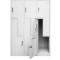 Vestiar metalic cu 6 usi Z (3x2) 1200x500x1800 mm (LxlxH), Asamblat, PLUS