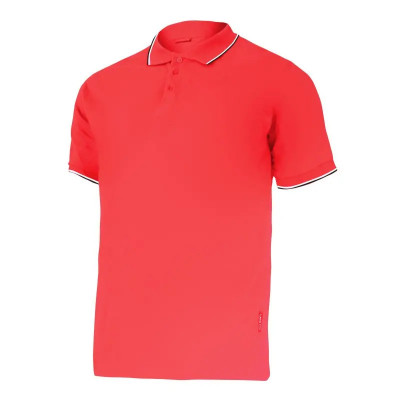 Tricou Lahti Pro Bumbac Polo Subtire Culoare Rosu Marime S foto