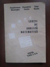 Lectii de analiza matematica pentru clasa a XI-a-Tiful Vasile, Dumitreasa Gheorghe