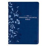 The Spiritual Growth Bible Navy Faux Leather
