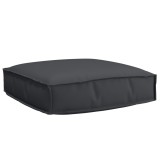 VidaXL Perna pentru palet pentru șezut Negru 60x60x12 cm din țesătură Oxford