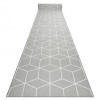 Traversa anti-alunecare CUBE, cub gumă gri, 100 cm, Dreptunghi, Poliamida