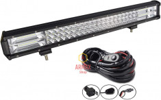 Set Proiector Auto Led Bar Armax 288w 51 Cm + Kit Cablaj Releu Si Buton foto