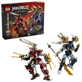 LEGO NINJAGO Robotii Titan Gemeni, set de constructie 1707 piese, 12+ ani