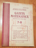 Gazeta matematica - Nr. 7-8 din 1987