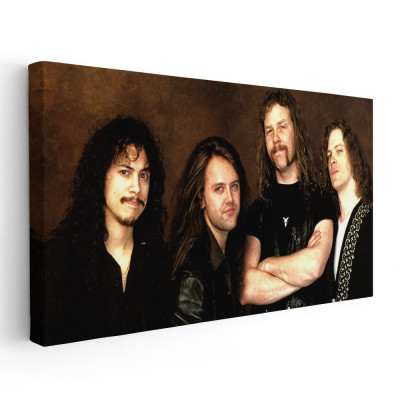 Tablou afis Metallica trupa rock 2364 Tablou canvas pe panza CU RAMA 30x60 cm foto