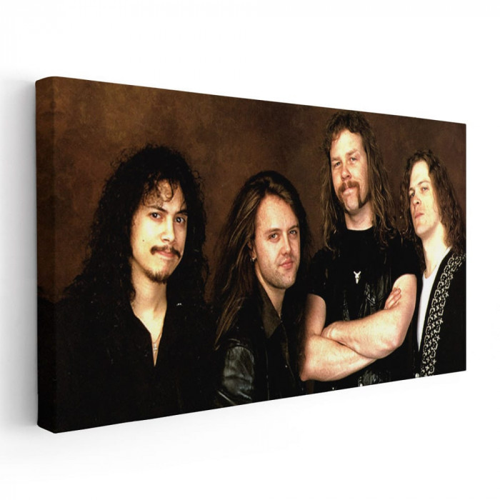 Tablou afis Metallica trupa rock 2364 Tablou canvas pe panza CU RAMA 30x60 cm