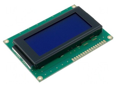 Afișaj LCD alfanumeric 16x4 albastru LED foto