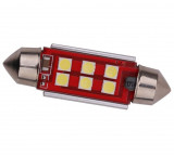 Bec auto C5W Sofit cu 6 led-uri 41mm