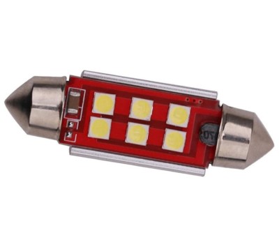Bec auto C5W Sofit cu 6 led-uri 41mm foto