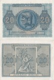 1944 (9 XI), 20 drachmai (P-323) - Grecia - stare UNC