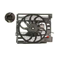 GMV radiator electroventilator Bmw Seria 5 E39, 09.1998-06.2003 ( 530i; 535i; 540i; M5), 3,0i; 3,5i; 4,4i; 5,0 V8 Benzina, M/A, cu AC, 320W/400mm, 3