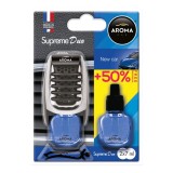 Odorizant auto grila ventilatie Aroma Car Aroma Supreme DUO NEW CAR, aroma intensa de lunga durata pana la 60 zile, reglare intensitate, pentru