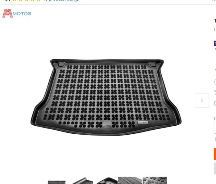 Tavita Portbagaj FORD KUGA (DM2), 03.2008-03.2013, fara panza antiderapanta; elastomer