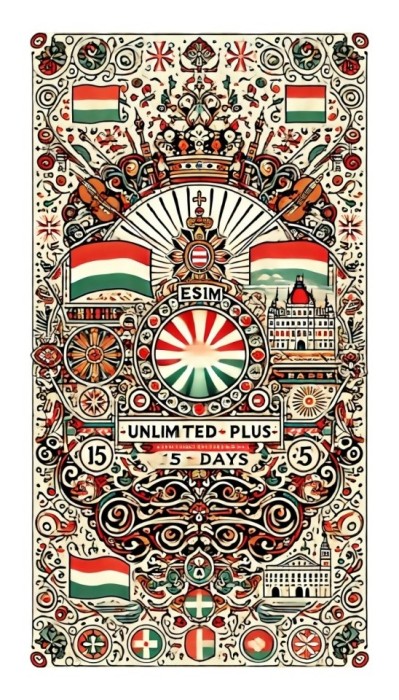 eSIM Hungary, Unlimited Plus, 15 Days