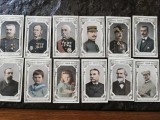 Cartonase chocolat Guerin-Boutron, 12 buc, personalitati si militari, color