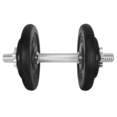 Gantera - 15 Kg, Set 4 Discuri, Negru-Argintiu Ultimate FactoryBikes