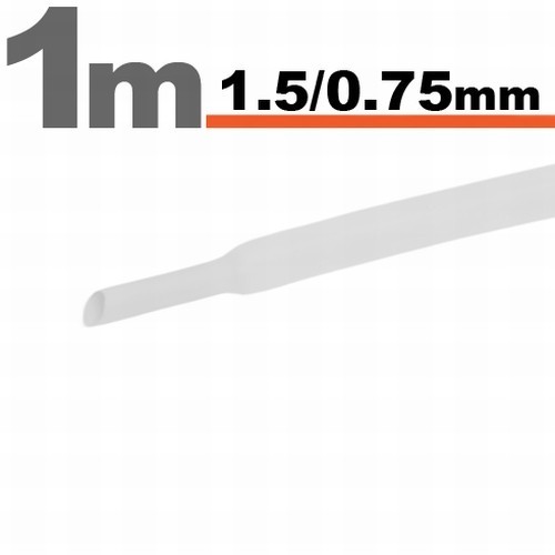 Tub termocontractibilAlb &bull; 1,5 / 0,75 mm Best CarHome