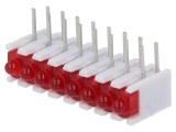 LED Roșu cu 8 Diode și Lentilă Difuză 20mA