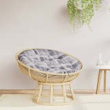 vidaXL Pernă rotundă, gri, &Oslash; 100x11 cm, țesătură Oxford, model carouri 361976