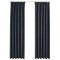 Draperii opace cu carlige, 2 buc., antracit, 140 x 225 cm