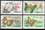 Nigeria 1982 - Fluturi, serie neuzata