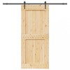 VidaXL Ușă glisantă cu set feronerie, 100x210 cm, lemn masiv de pin 3332747