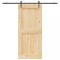 vidaXL Ușă glisantă cu set feronerie, 100x210 cm, lemn masiv de pin 3332747