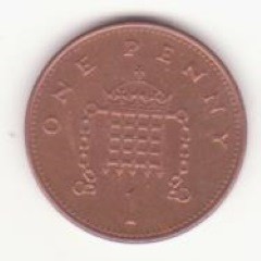 Marea Britanie 1 Penny 1999 - Elizabeth II 4th portrait; magnetic foto