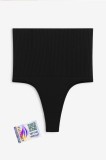 Chiloti modelatori tanga tip burtiera Chloe - Talie &icirc;naltă - Negru - Black, M