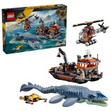LEGO JURASSIC WORLD UN MOSASAURUS ATACA O BARCA 77983