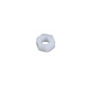 Set 20 piulite hexagonale nylon M2.5, alb, izolatoare, rezistente la coroziune, pentru PCB, electronica si DIY