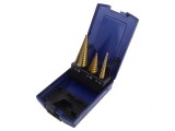 Set de burghie graduale oţel rapid şlefuit HSS-G tablă,metal