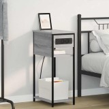 VidaXL Dulap de noapte sonoma gri 28.1 x 40.9 x 75 cm Lemn compozit