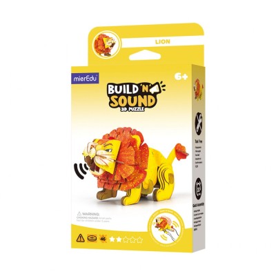 Puzzle 3D cu sunete - Leu, Build n Sound foto