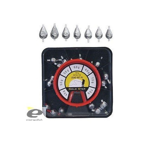 Set Plumbi GoldStar Culisanti Picatura IV 4.5-7.5g