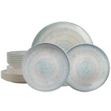 Set farfurii, 18 piese, pentru 6 persoane, Marshmallow, Multicolor
