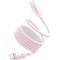 Cablu Date si Incarcare USB-C - USB-C Baseus PicoGo, 240W, 1m, Roz P10376800411-00