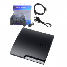 Consola Playstation 3, PS3 Slim, 320Gb, Sony, 1 controller, cabluri de