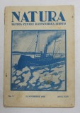 NATURA - REVISTA PENTRU RASPANDIREA STIINTEI , NR. 9 , ANUL XXV , 15 NOIEMBRIE , 1936 , * PREZINTA URME DE UZURA