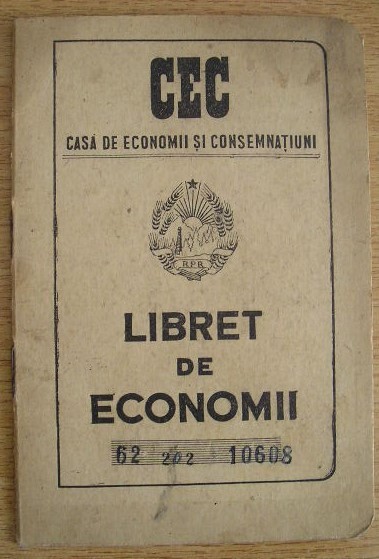 QW13 4 - 1956 - Libret de economii - Casa de economii si consemnatiuni - CEC