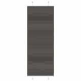 vidaXL Jaluză plisată negru 80x200 cm Lățime țesătură 79,4cm poliester