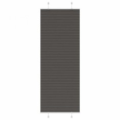 vidaXL Jaluză plisată negru 80x200 cm Lățime țesătură 79,4cm poliester 4015156