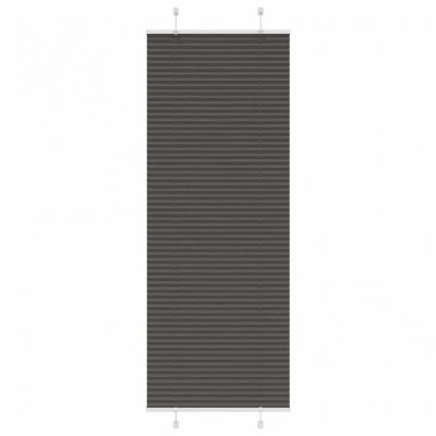 vidaXL Jaluză plisată negru 80x200 cm Lățime țesătură 79,4cm poliester 4015156 foto