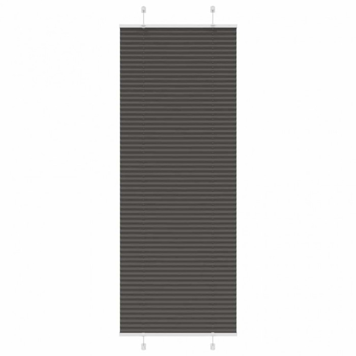 vidaXL Jaluză plisată negru 80x200 cm Lățime țesătură 79,4cm poliester 4015156